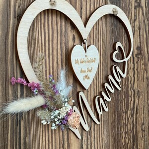 Mother's Day Gift Mom, Gift Mom, Personalized Gift Idea Mom, Grandma Mother's Day, Personalized Heart I DPMA Protected image 6