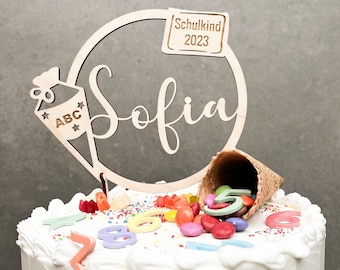 Cake Topper School Enrollment 2024 I Cake Topper I Cake Topper I Caketopper Name I School Child 2024