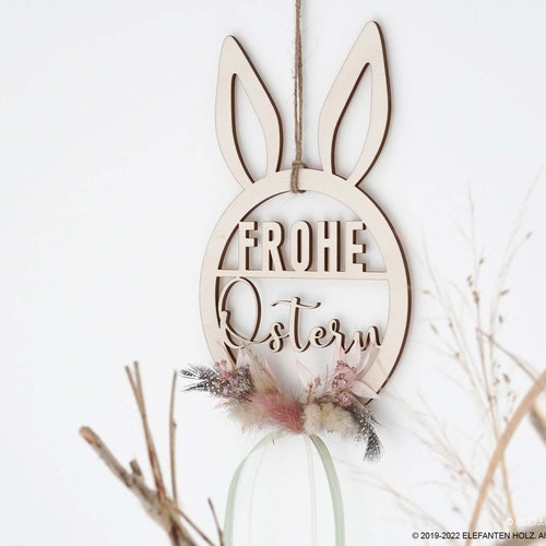 Wooden Sign merry Easter I Easter Decoration for - Etsy