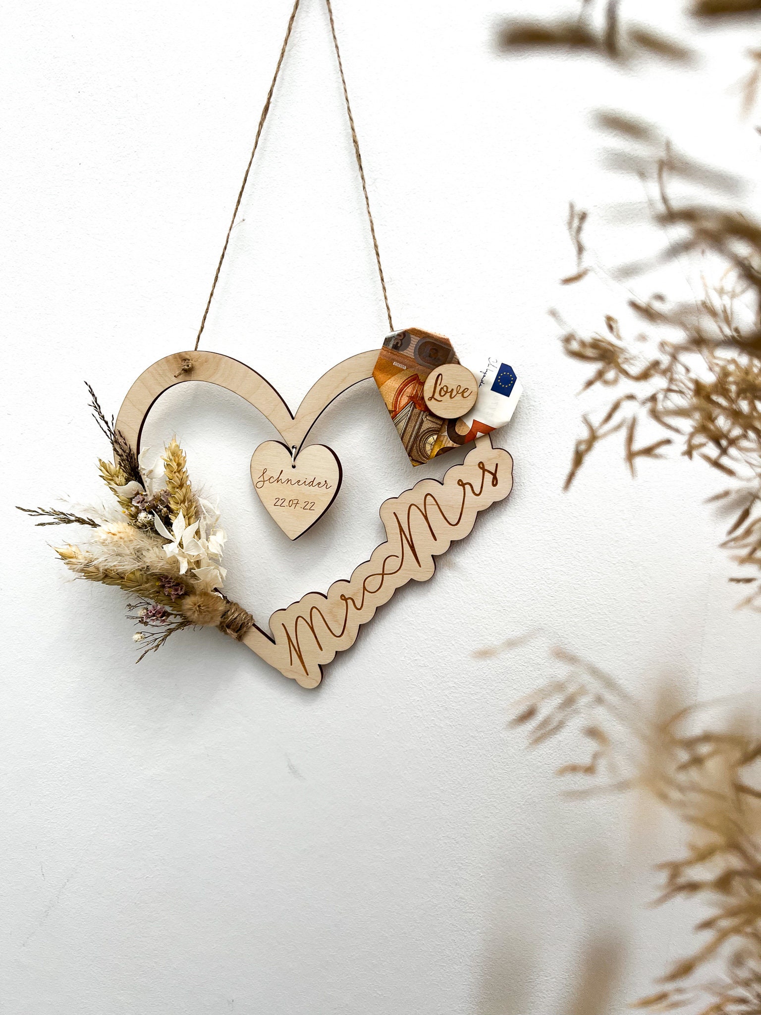 Geschenk zur Hochzeit personalisiert Geldgeschenk Hochzeit Etsy.de