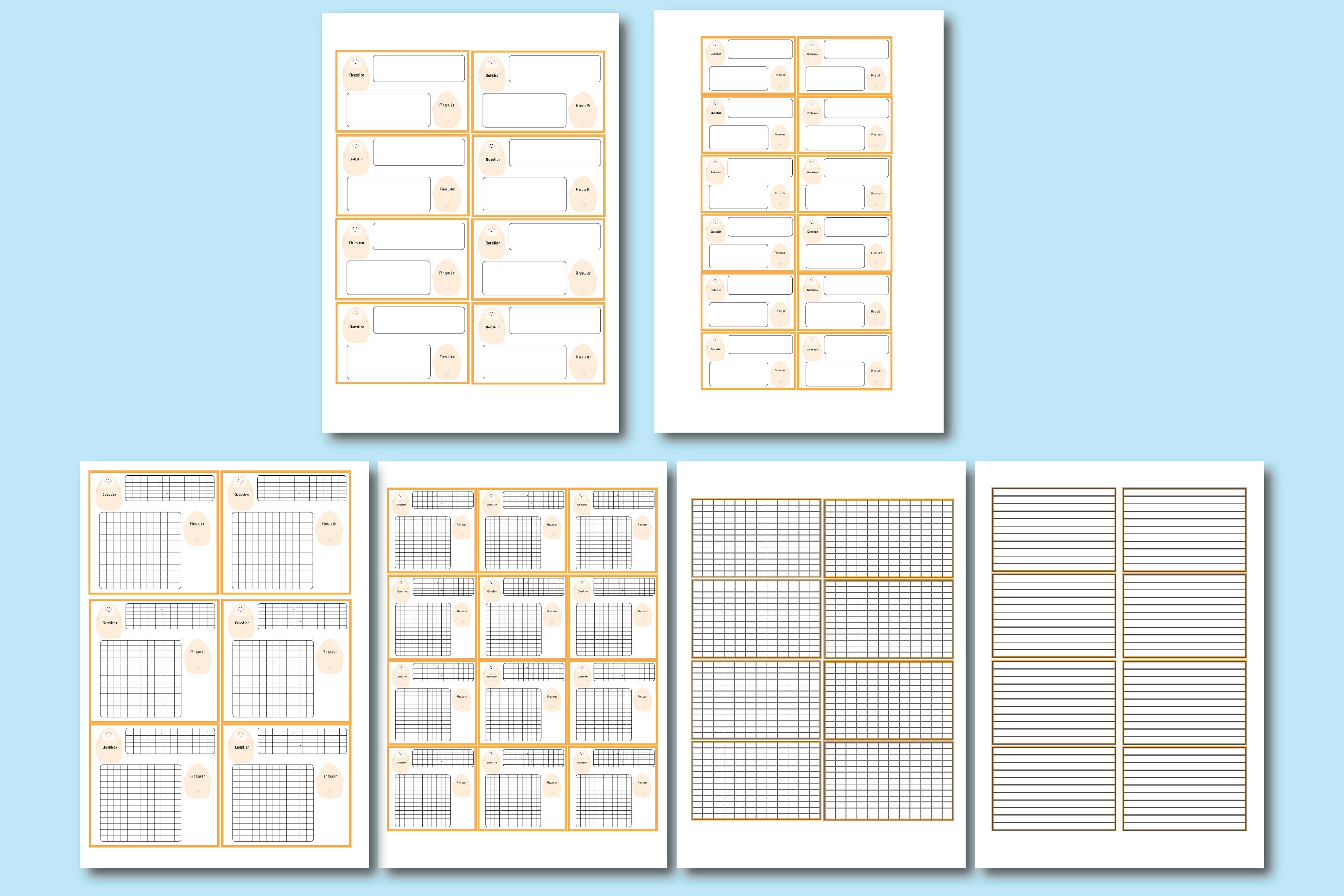 Flashcards Printable Flashcards Student Printable Student Planner