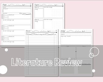 planificador de revisión de literatura, plan de análisis crítico, plan de tesis, revisión literaria, redacción de ensayos, planificador de ensayos, tesis, plan estudiantil