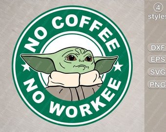 Free Free 307 Baby Yoda Drinking Coffee Svg SVG PNG EPS DXF File