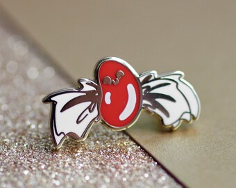 Batty Candy Enamel Pin - Jellybean Cherry - by Collectibats