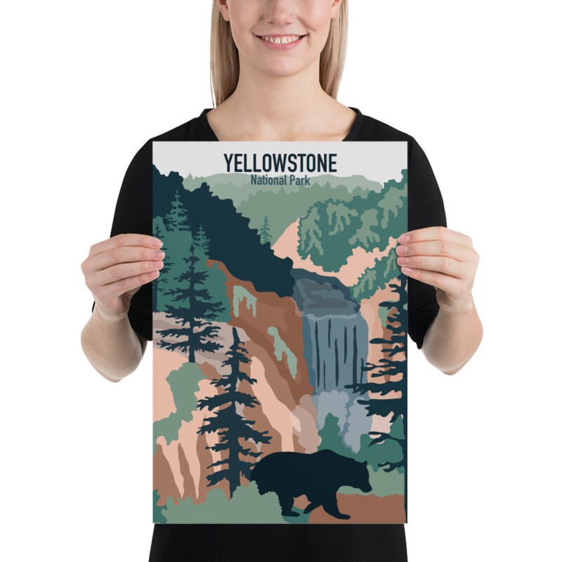 National Park Travel Posters Single or Set Vintage Style | Etsy
