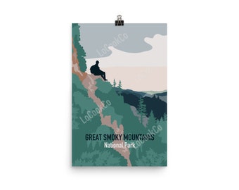 Great Smoky Mountains Travel Posters - Single or Set - Vintage Style Poster Prints - Decor - Gift
