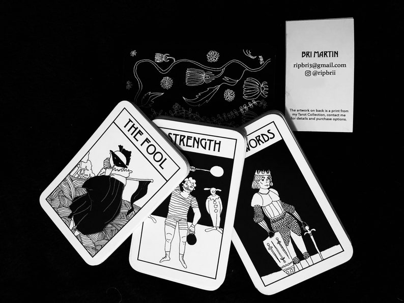 Aubrey Beardsley Inspired Fully Illustrated Tarot Deck 78
