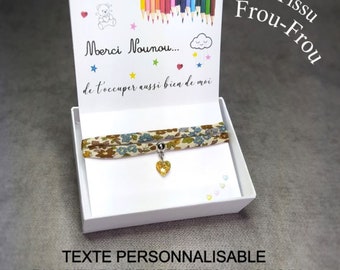 Cadeau nounou/merci nounou/cadeau fin d'année scolaire/assistante maternelle/cadeau nounou personnalisé/anniversaire nounou