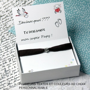 Annonce grossesse/annonce papy/futur papy/promu papy/cadeau papy/annonce papy personnalisable