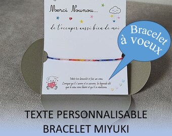 Cadeau nounou/merci nounou/cadeau fin d'année scolaire/assistante maternelle/cadeau nounou personnalisé/anniversaire nounou