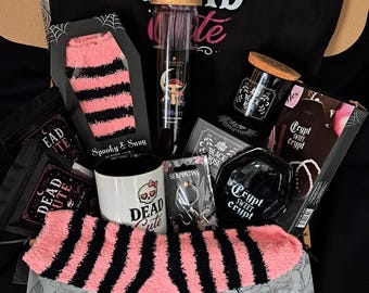 Dead Cute Goth Gift Box - Spooky Care Package for Her - Pastel Goth Witchy Gift Hamper - Gothic Birthday Gift Box
