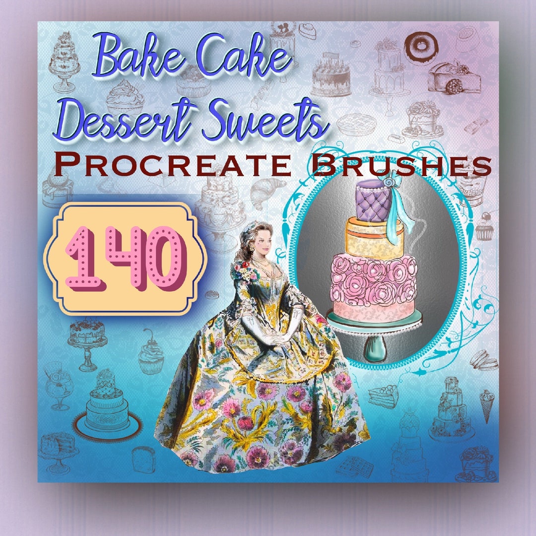 Procreate Cupcake Brushes Dessert Brushes Cake Brushes Etsy