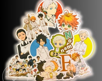 Anime Sticker Pack/ Promise Neverland / 10 Stück / Wasserdichte, matte Aufkleber