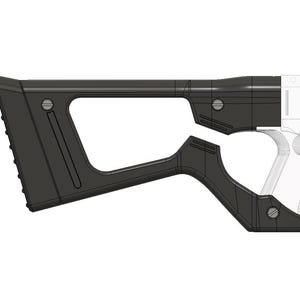 Fallout geïnspireerde STOCK (DKS-501) voor Nerf 'Elite' universele stock attachment (digitale STL-bestanden)