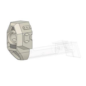 Nerf Longshot &quot;STUB&quot; muzzle (STL file)