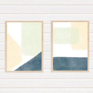 Abstract Art Print Set, Modern Home Decor, Digital Prints, Printable Wall Art, Instant Download, Unique Wall Art, Geometric Artwork