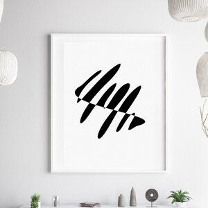 Abstract Art Print, Black and White, Instant Download, Printable Wall Art, Abstract Wall Decor, Simple Design for Modern Art Lovers
