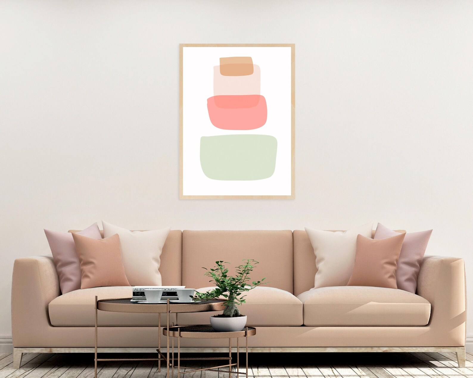 Pastel Abstract Art Print Colorful Wall Art Unique Digital - Etsy