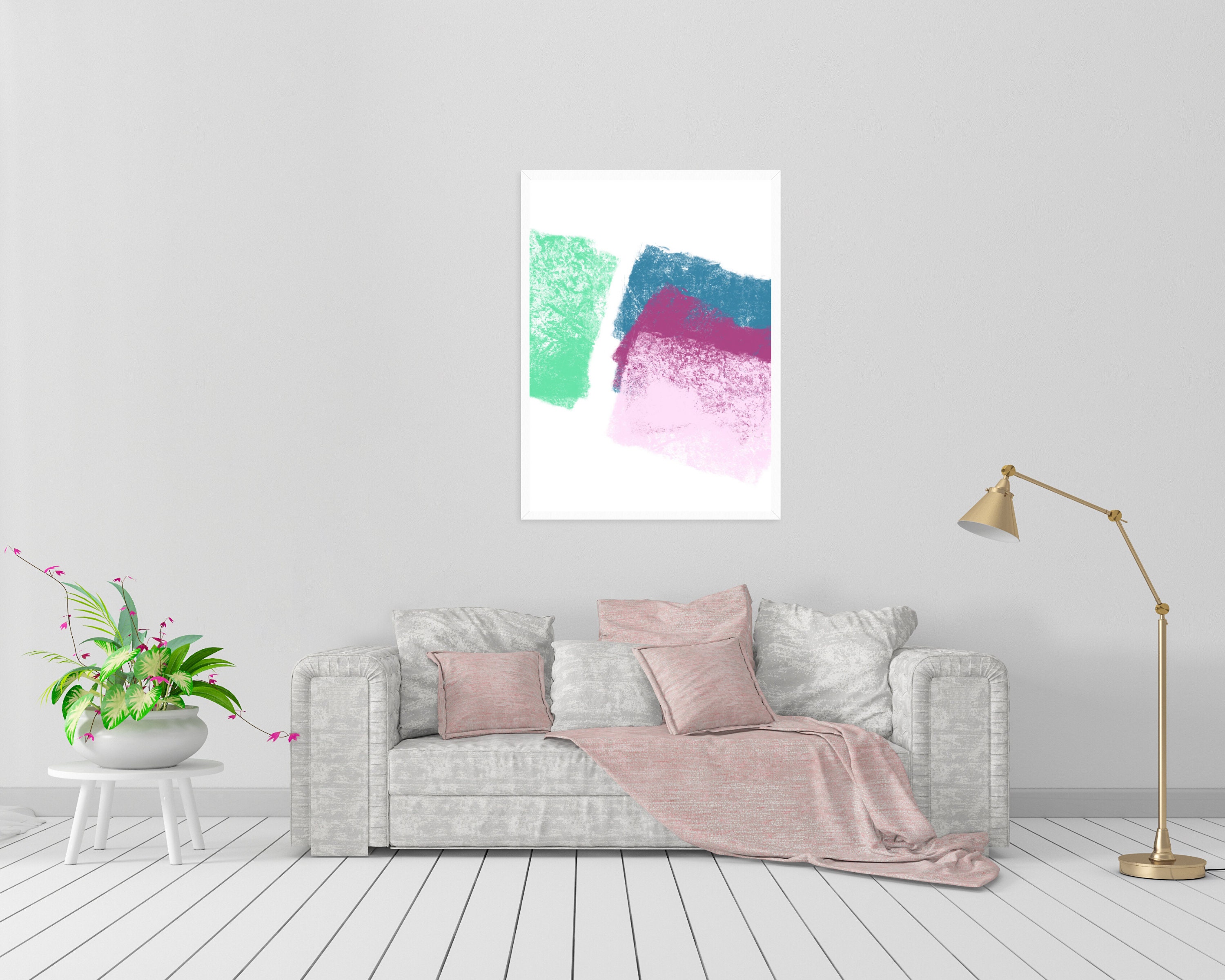 Vibrant Art Print Colorful Wall Art Abstract Home Decor Etsy UK