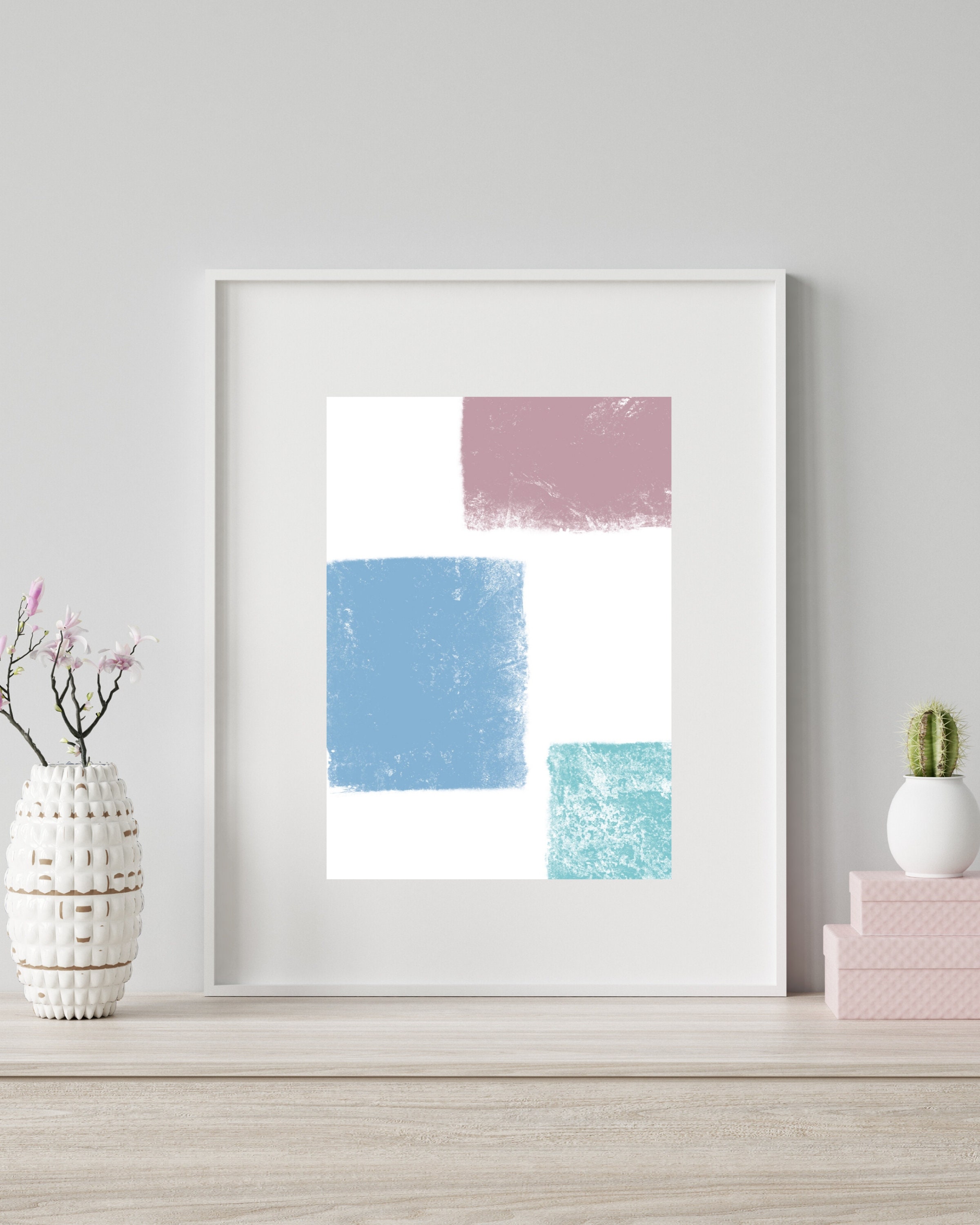 Minimalist Art Print Colorful Wall Art Abstract Home Decor | Etsy