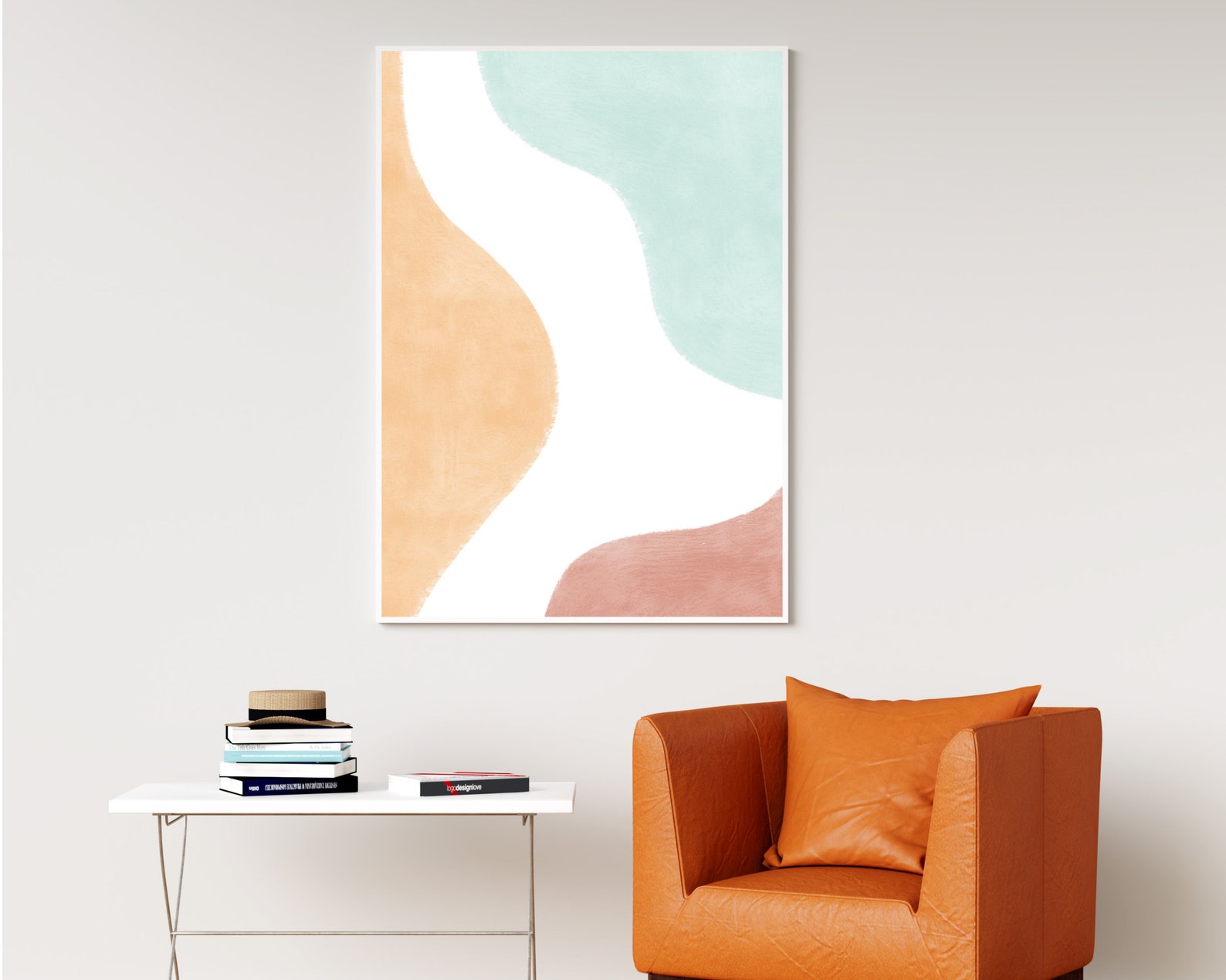 Pastel Wall Art Print, Abstract Decor, Unique Design, Printable Decor