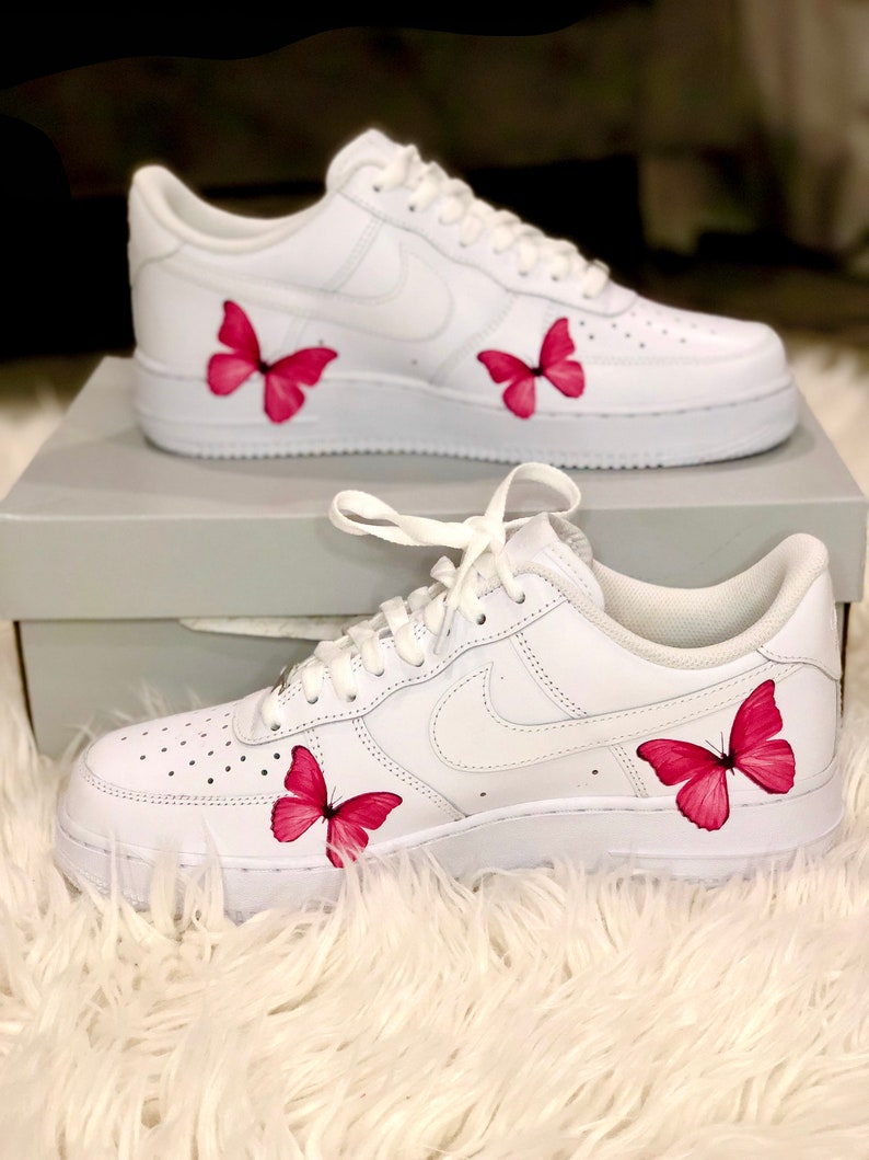 Butterfly Pink 3M Heat Transfer Decal Stickers Nike Air Etsy