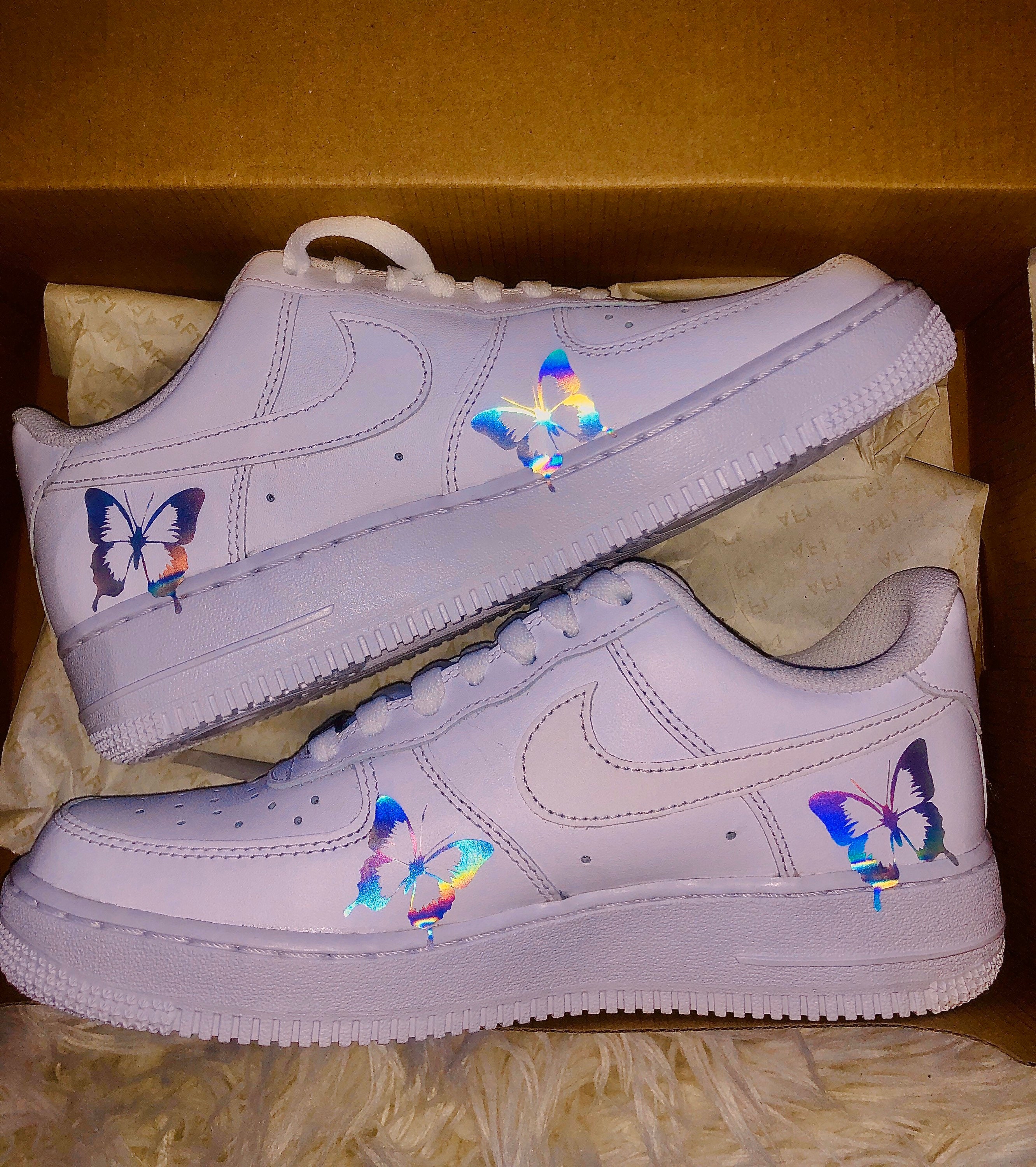 Ah love love loving these custom Louis Vuitton inspired Air Force ones!!!  And they're under $210!!!!!