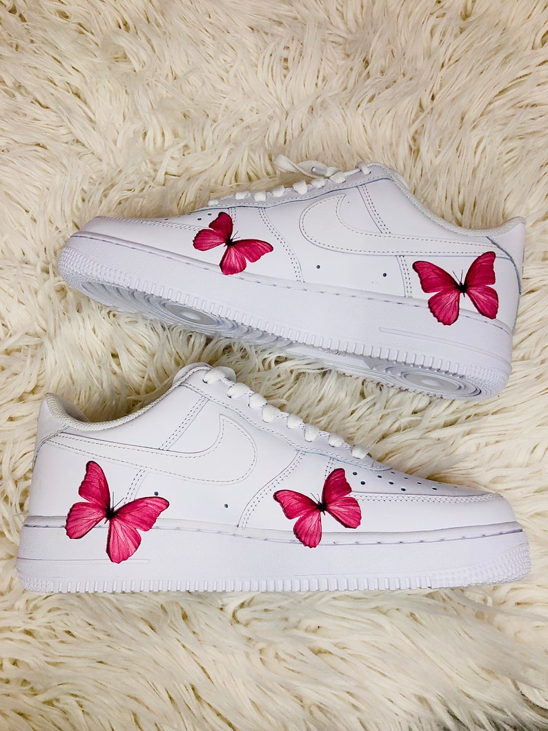 Butterfly Pink 3M Heat Transfer Decal Stickers Nike Air Etsy