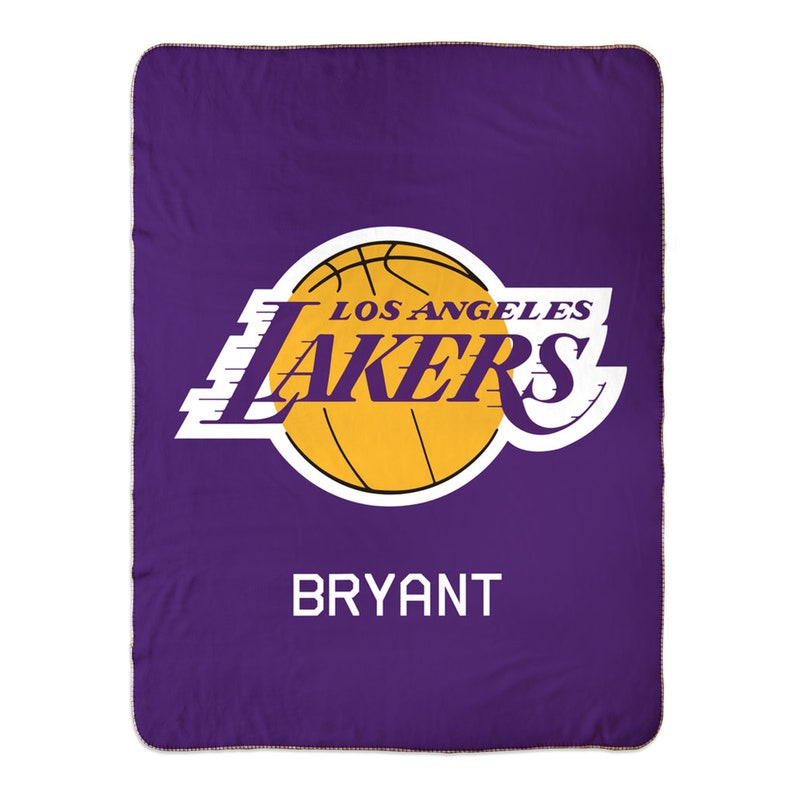 Personalized Los Angeles Lakers Blanket Gifts for Him Los