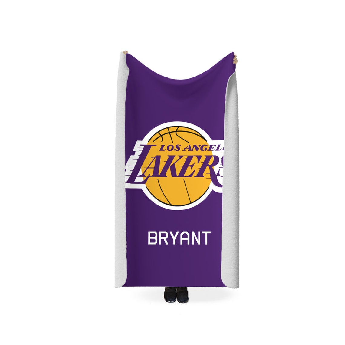 Personalized Los Angeles Lakers Blanket Gifts for Him Los