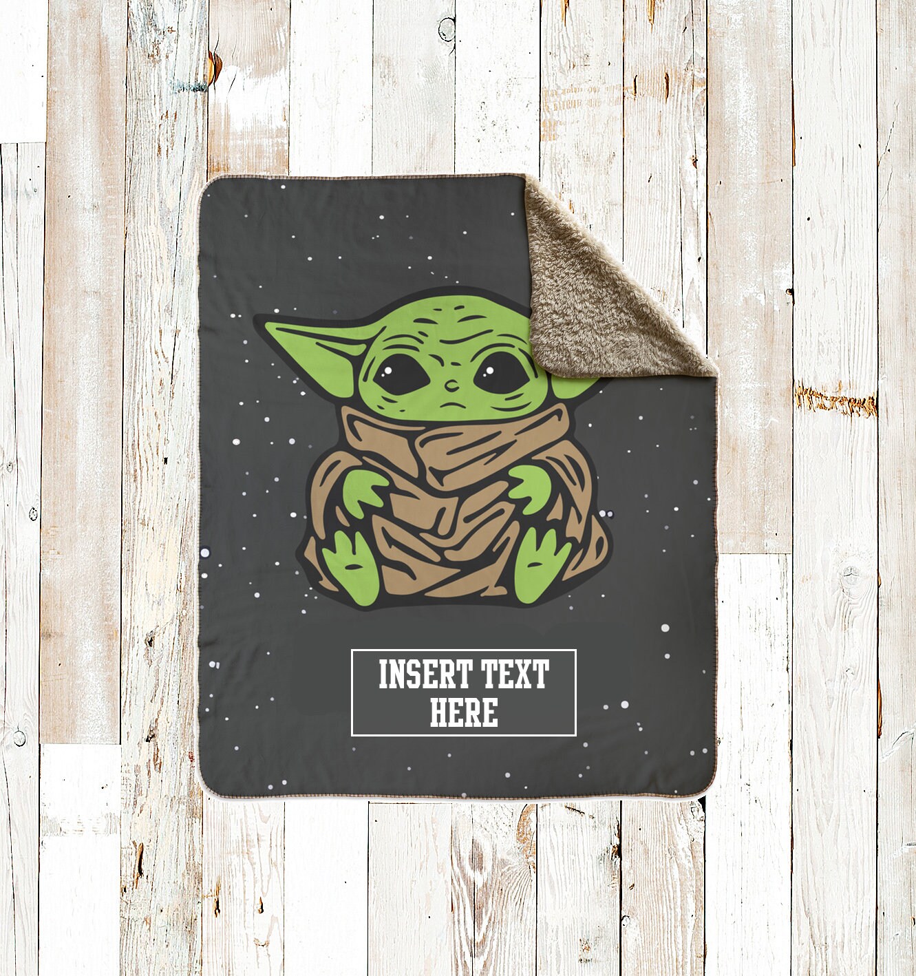 Personalized Baby Yoda Bedding Baby Yoda Gift Star Wars Etsy