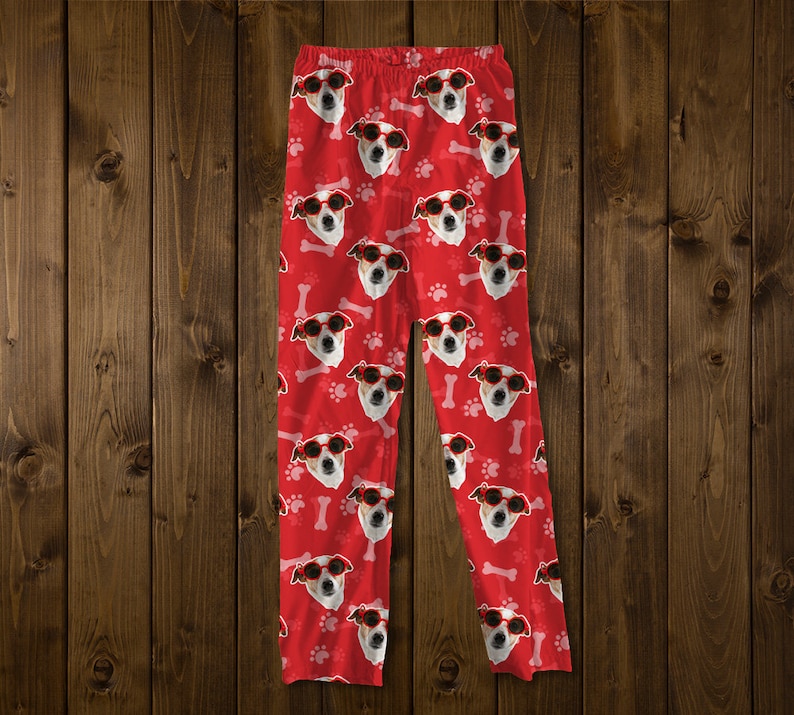 Custom Dog Photo Pajamas Personalized Pet Gift Idea Pet Face Etsy