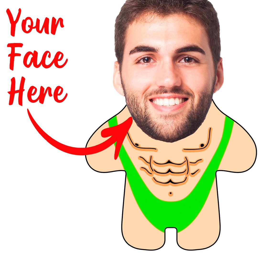 Custom Face Body Pillow mankini Personalized Etsy