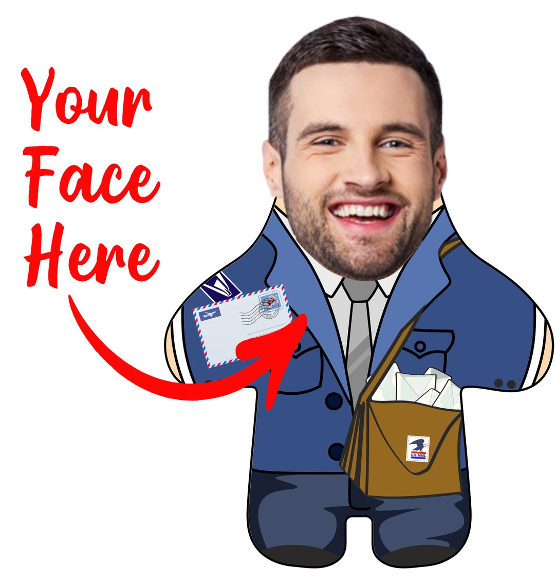 Custom Face Body Pillow mailman Personalized Etsy