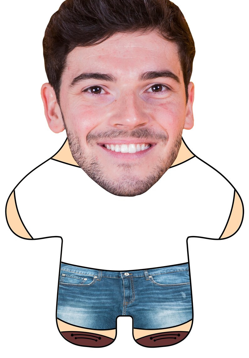 Custom Face Body Pillow Boy Personalized Photo Etsy