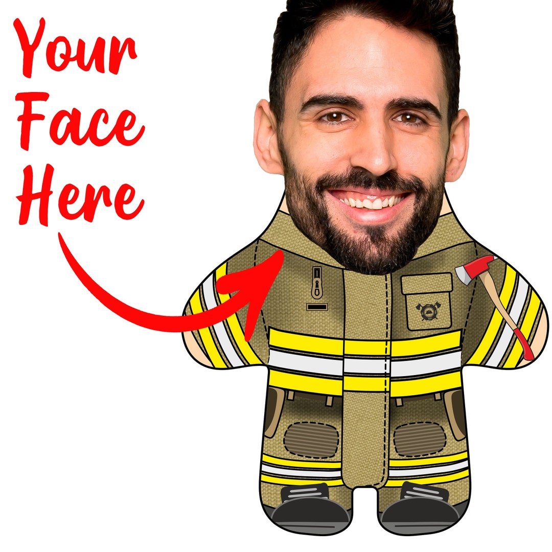 Custom Face Body Pillow fireman Kids or Adults Etsy