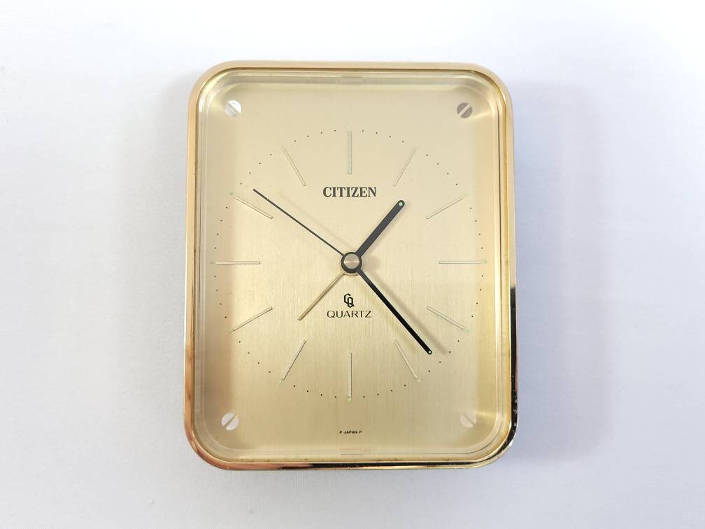 天使の像のゴールド置時計　CITIZEN アンティーク アンティーク CITIZEN 天使の掛時計 ゴールド - メルカリ