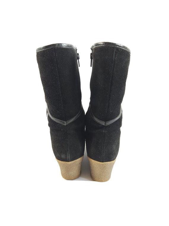 Vtg Pajar Women's Suede Shearling Lining Boots, B… - image 7