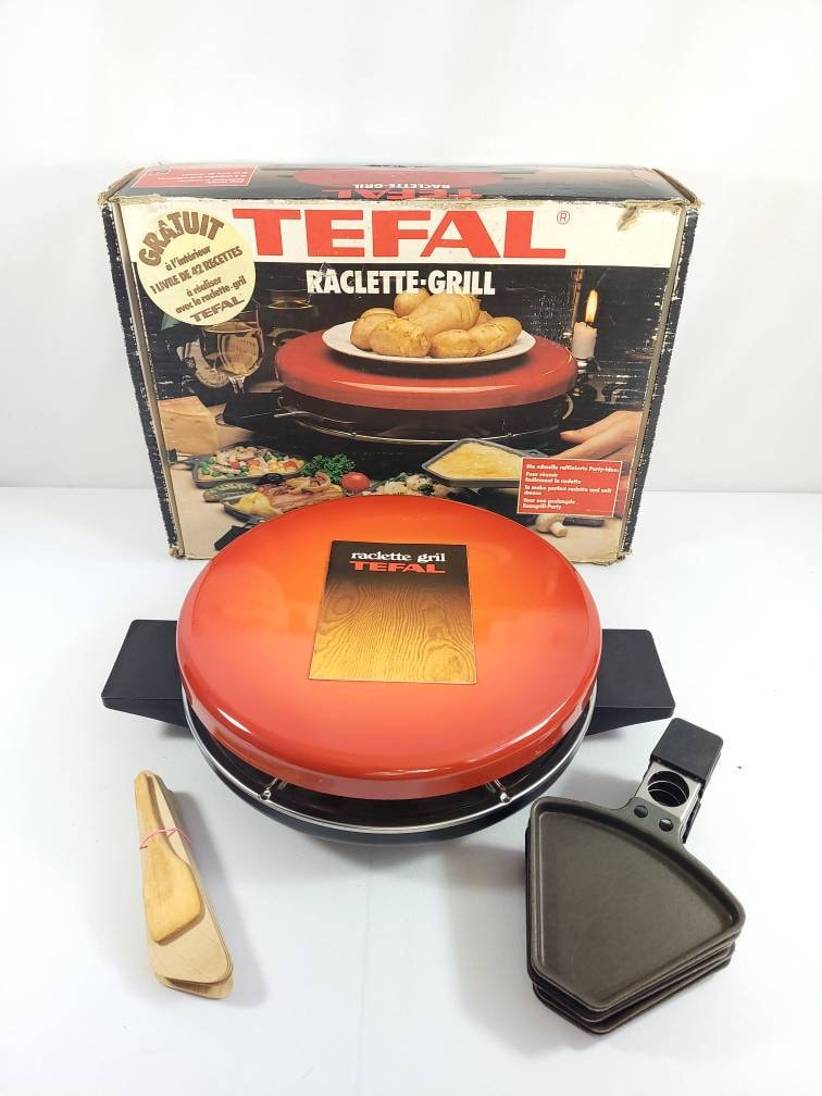 Negende Ambitieus sieraden Vtg T-FAL Tefal Orange Raclette Swiss Style Cheese Grill in - Etsy Singapore