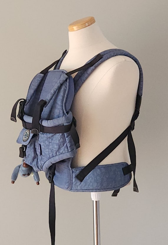 VTG 90s Kipling Snugli Blue Baby Carrier With Monkey Charm Etsy Canada