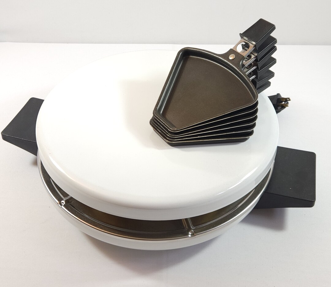 Vtg TFAL Tefal White Raclette Swiss Style Cheese Grill Made Etsy