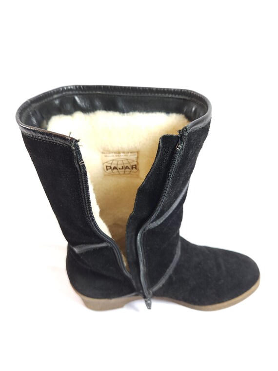 Vtg Pajar Women's Suede Shearling Lining Boots, B… - image 10