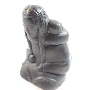 Antique Inuit Hand-Carved Stone First Nation Carving
