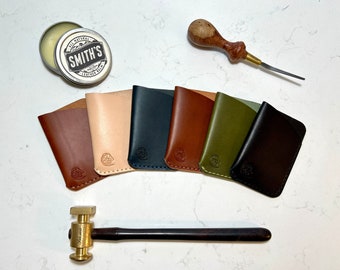Italian Leather Wallet / Card Holder. Handmade From Full Grain Cow Leather. Perfect Birthday Gift, Anniversary Gift