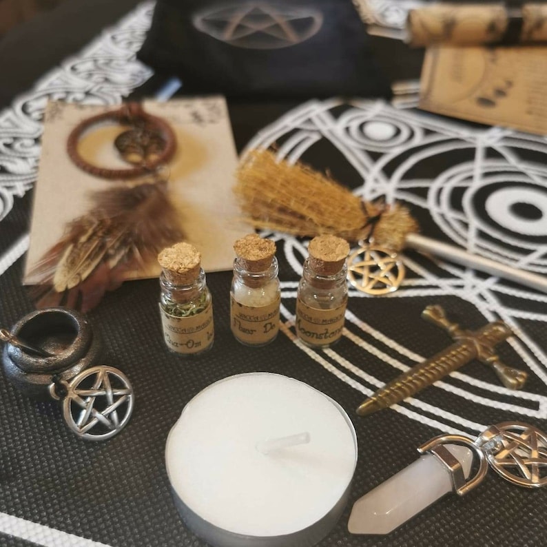 WICCA MAGICK Witchcraft Set vintage style. beginner & Etsy