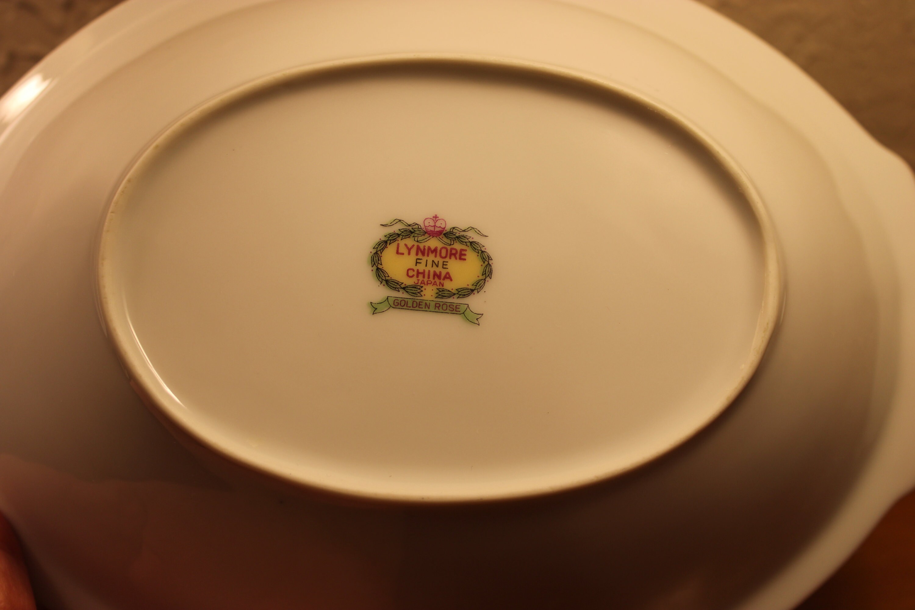 Lynmore Fine China Japan golden Rose Vegetable Etsy