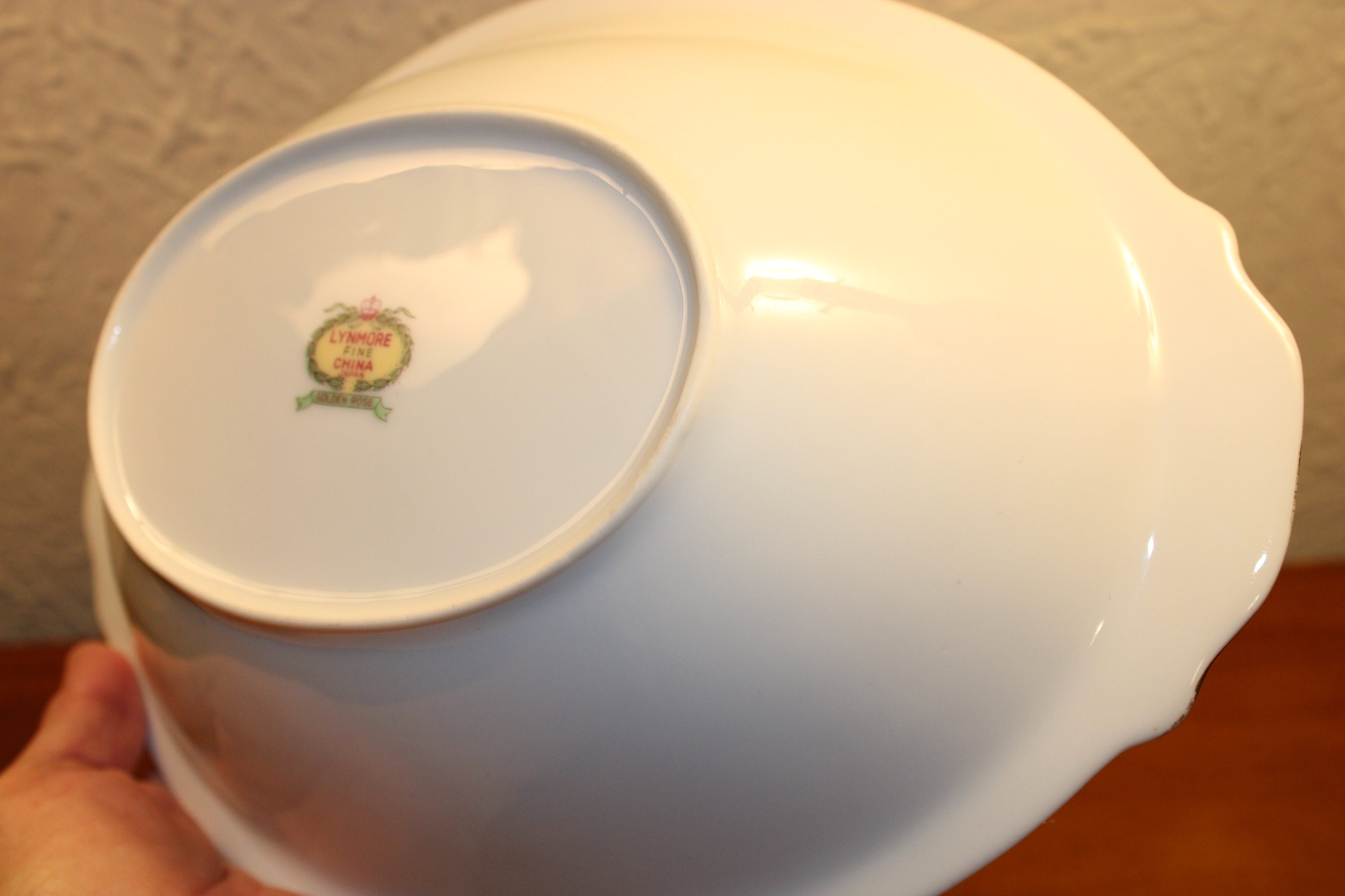 Lynmore Fine China Japan golden Rose Vegetable Etsy