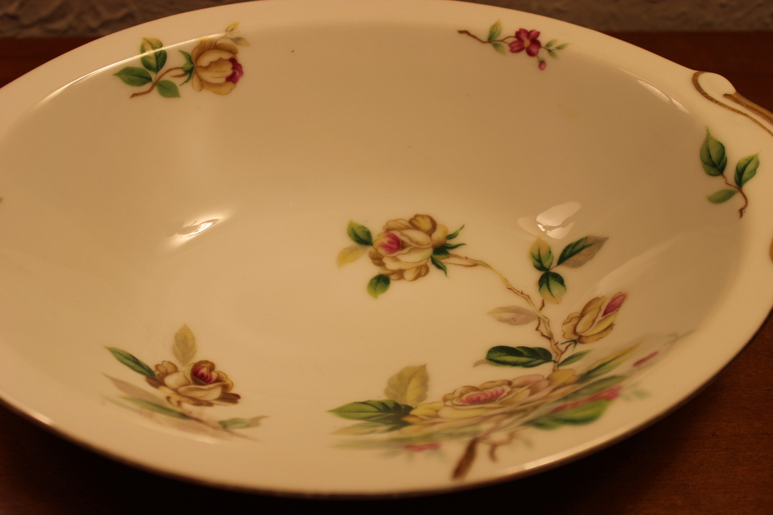 Lynmore Fine China Japan golden Rose Vegetable Etsy