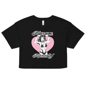 Muscle mummy black Women’s crop top