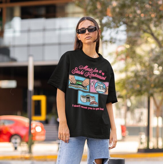 Sushi Restaurant Oversized Shirt 80s 